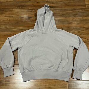 Abercrombie Kids Girl’s Size 15/16 Light Gray Fleece Hoodie